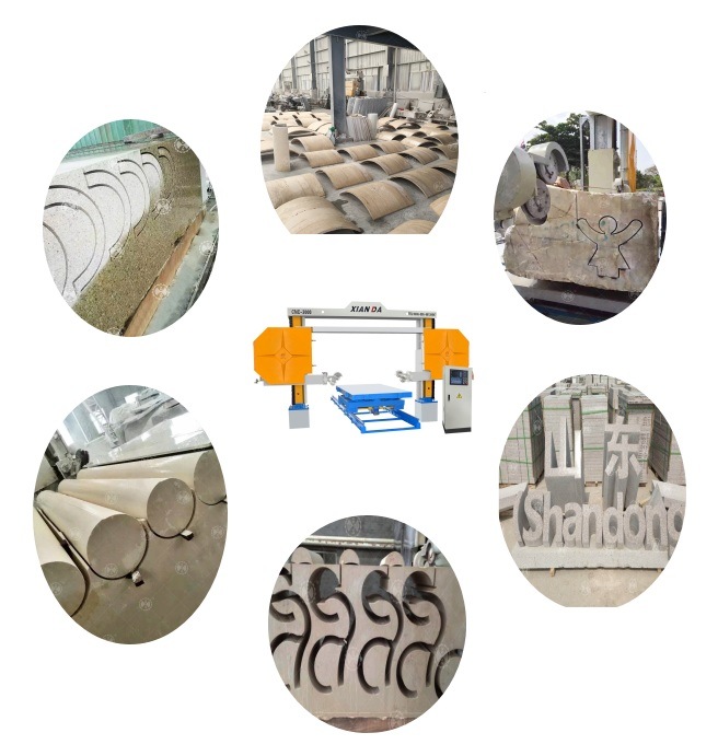 Mesin Pemotong Batu CNC Mesin Diamond Wire Saw Untuk Marmer Granit 1