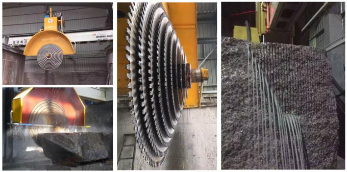 Mesin Pemotong Blok Marmer Granit Multi Blades 2500mm 2800mm 0