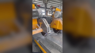 Mesin pemotong tepi empat potong untuk pelat kolom