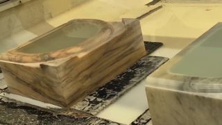 Router Ukiran Patung Batu 3D CNC 5 Sumbu Efisiensi Tinggi