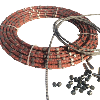 8.8mm Diamond Wire Saw Untuk Alat Profil Marmer Memotong Batu Batu Batu Keras