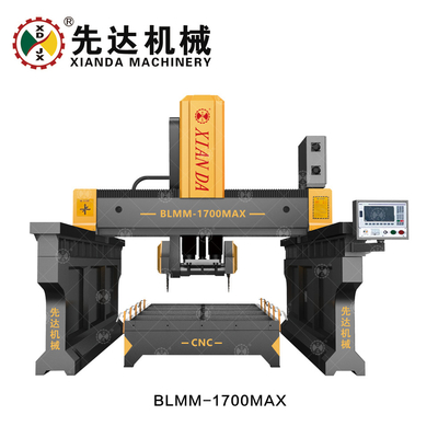 Mesin Penggilingan Pemotong Tipe Jembatan Balok Ganda Sistem Cnc 3 Axis