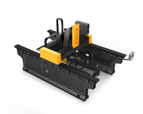Mesin Penggilingan Pemotong Tipe Jembatan Balok Ganda Sistem Cnc 3 Axis