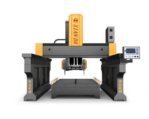 Mesin Penggilingan Pemotong Tipe Jembatan Balok Ganda Sistem Cnc 3 Axis