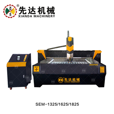 Mesin Ukiran Batu Planar Three Axis Linkage Kekuatan Spindel 5.5kw