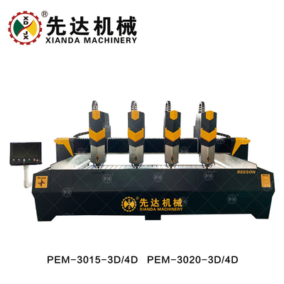 Mesin Ukir Batu 3D Router Batu Untuk Pengolahan Marmer Granit