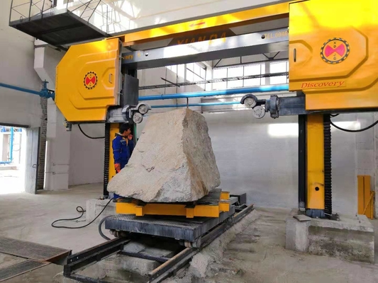5 Axis CNC Diamond Wire Saw Stone Cutting Machine untuk Membentuk Granit Marble Slab