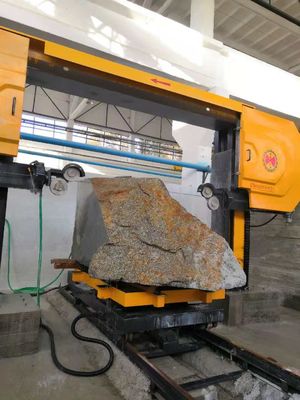 5 Axis CNC Diamond Wire Saw Stone Cutting Machine untuk Membentuk Granit Marble Slab