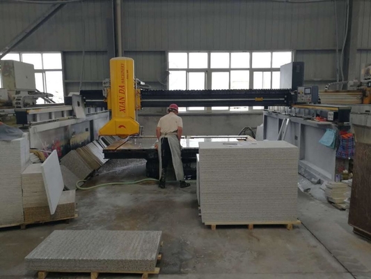 Infrared Bridge Automatic Table Movement Bridge Saw Cutting Machine Untuk Perindustrian