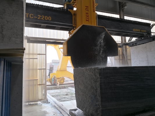 Mesin pemotong blok dengan kedalaman tinggi 220V untuk memotong granit marmer