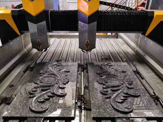 Mesin Ukiran Kolom 4 Axis Arc Slab Presisi Tinggi