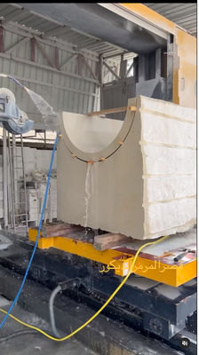 4 Axis Diamond Wire Saw Stone Cutting Tool dengan kontrol CNC