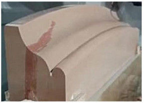 3 Axis CNC Double Beam Bridge Type Four Blade Cutting And Milling Machinery Untuk Pengolahan Batu Berbentuk Khusus Berskala Besar