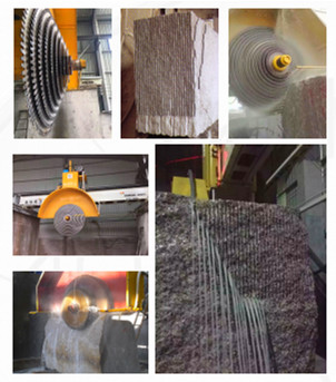 Konsumsi air 15m3/H Mesin pemotong blok untuk granit dan marmer