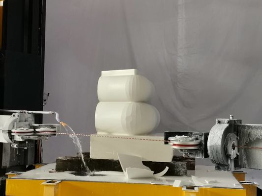 Mesin gergaji kawat berlian CNC 5 sumbu yang sangat presisi untuk bentuk 3D