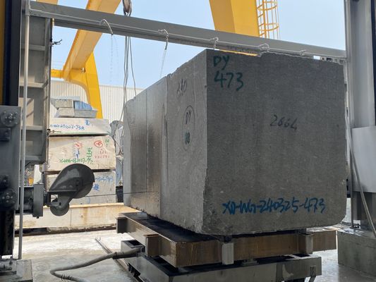 1300*2500mm Trolley Stone Machine untuk pembagian blok dan konsumsi air 4m3/H