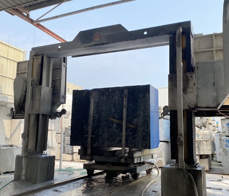 1300*2500mm Trolley Stone Machine untuk pembagian blok dan konsumsi air 4m3/H