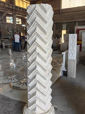 Mesin Ukiran Kolom 4 sumbu presisi tinggi