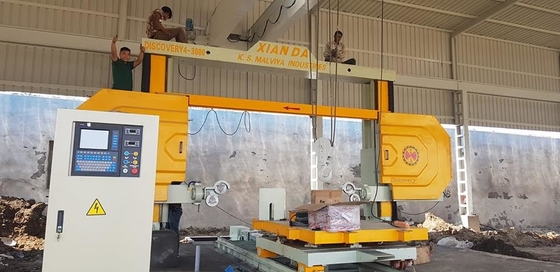 CNC Marmer/Granit Diamond Wire Saw Untuk Profiling