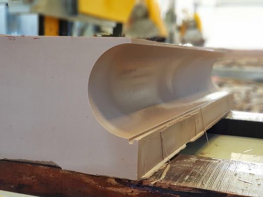 CNC Marmer/Granit Diamond Wire Saw Untuk Profiling