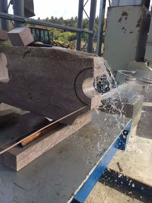 CNC Marmer/Granit Diamond Wire Saw Untuk Profiling