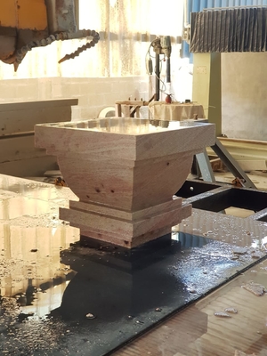 4 Axis Diamond Wire Saw Machine Untuk Mengolah Batu Bulat Slab, kolom, huruf, karakter