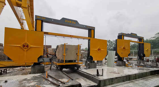 Diamond Wire Saw Machine Untuk Block Dressing Dengan PLC