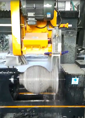 PLC / CNC Struktur sederhana Dua Pcs Baluster Column Mesin Pemotong