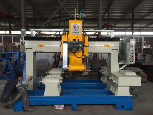 PLC/CNC Keakuratan Tinggi Empat Pcs Blauster Mesin Pemotong Untuk Pilar, Column Caps, Roadblock