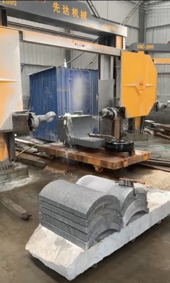 Granit Marmer Diamond Wire Saw Profiling Mesin Pemotongan