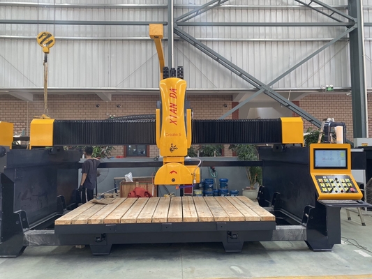 5 Axis Linkage Cnc System Bridge Cutting Machine Dengan Fungsi Memori Untuk Power Off