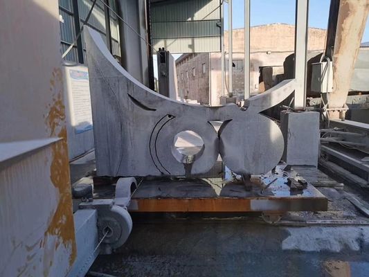 Sistem Kontrol CNC Empat Spindle Linkage Granit Marmer Slab Diamond Wire Saw