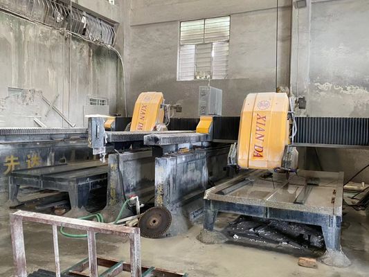 Precision Cutting Granite Marble Stone Profile Cutting Machinery Dengan Keamanan