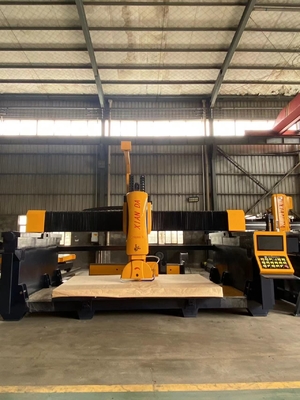 Mesin pemotong jembatan CNC 5 sumbu dengan multi-fungsi untuk bentuk 3D