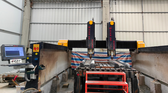 Precision 3-Axis CNC Planar Stone Carving Machine Untuk Batu Besar