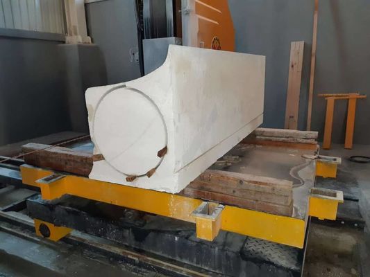 High Processing Diamond Wire Stone Cutting Machine dengan kawat pemotong 16,7m