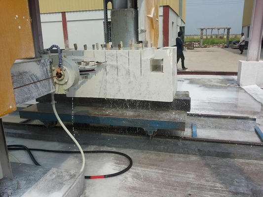 Max Processing Size 3500*3500*2100mm Diamond Wire Saw Machine untuk pemotongan tugas berat