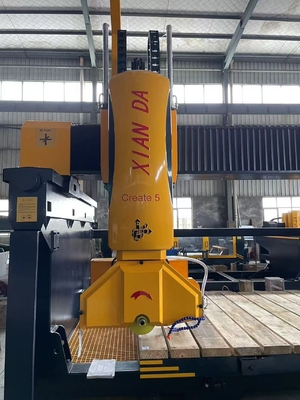 Xianda 5 Axis Bridge Saw Cutting Machine Untuk Profiling