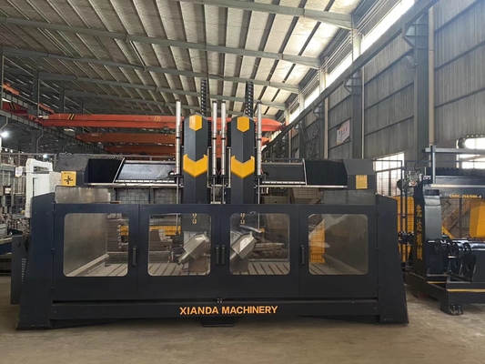 Xianda 4 sumbu Mesin Ukiran CNC Presisi Tinggi dengan 0.02mm Akurasi Posisi dan 5.5KW Spindle Power