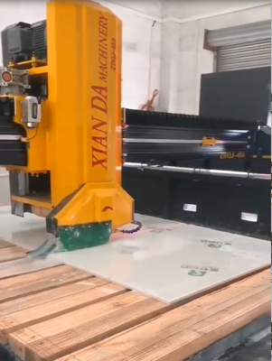 Konsumsi air 3m3/jam Xianda Batu Slab Mesin Pemotong untuk pemotongan presisi