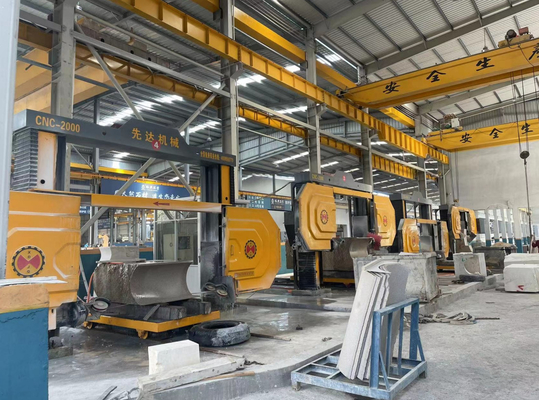Mesin gergaji kawat berlian CNC berkecepatan tinggi CNC-2000/2500/3000 Untuk bentuk khusus, Slab kolom