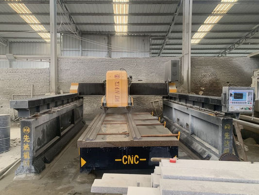 Mesin pemotong profil batu untuk pemotongan linier dan penggilingan