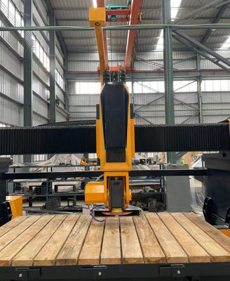 5 Axis CNC Bridge Saw Machine Untuk Meja Dapur Marmer Dengan Italia Sistem Esa Program Otomatis Perangkat Lunak Pengurangan Batu