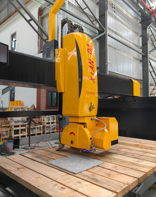 Sistem Italia 5 Axis CNC Bridge Saw Milling Machinery Dapur Sink Countertop Bentuk Khusus