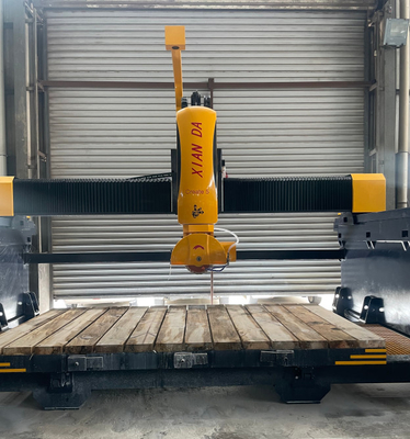 5 +1 Axis CNC Stone Bridge Saw Machine Dengan Milling Cutter Untuk Memotong Countertops Marmer Granit Kuarsa Tangga