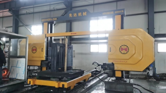 Efisiensi tinggi 4 sumbu Single Wire Saw Stone Cutting Solution Untuk Granit, Bentuk Khusus Aplikasi Industri