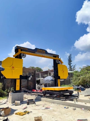 CNC Diamond Wire Saw Machine dengan 4 Flywheels untuk pemotongan batu industri