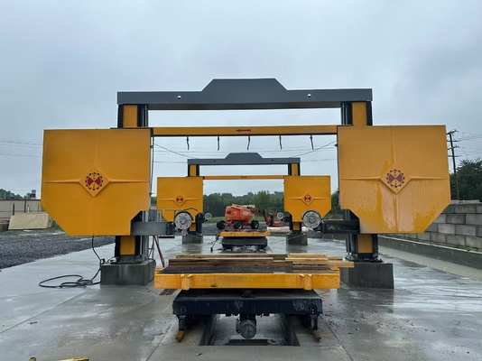 15kw Motor Utama Xianda Profesional Batu Trimming Wire Saw Untuk Blok
