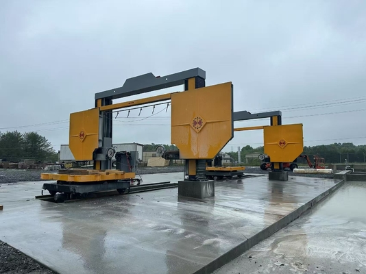 15kw Motor Utama Xianda Profesional Batu Trimming Wire Saw Untuk Blok