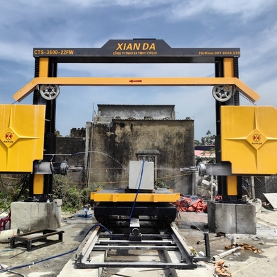 360° Tingkat Rotasi CNC Diamond Wire Saw Machine Efisiensi Produksi